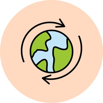 Planet Earth Vector Icon