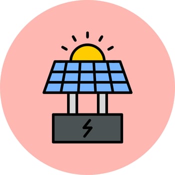 Solar Panel Vector Icon