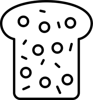 Whole Wheat Bread Vector Icon