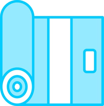 Yoga Mat Vector Icon