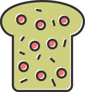 Whole Wheat Bread Vector Icon