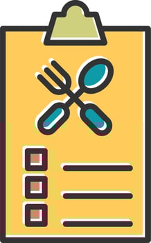 Food Report Vector Icon