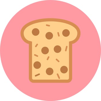 Whole Wheat Bread Vector Icon