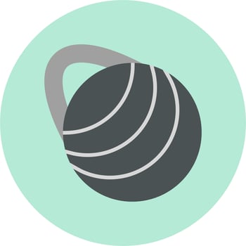 Gym Ball Vector Icon