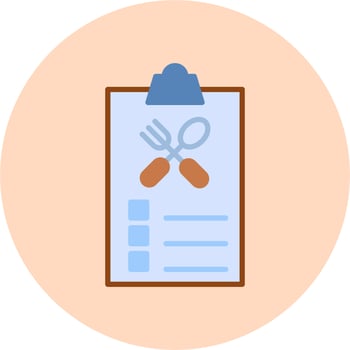 Food Report Vector Icon