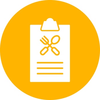 Food List Vector Icon