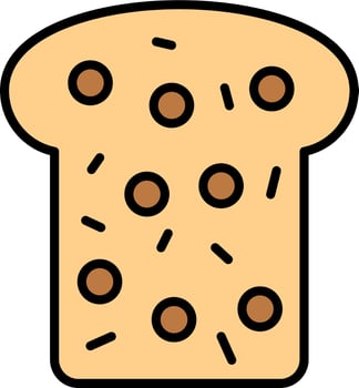 Whole Wheat Bread Vector Icon