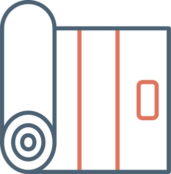 Yoga Mat Vector Icon