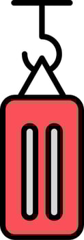 Boxing Bag Vector Icon