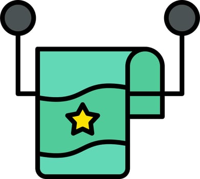 Towel Hanger Vector Icon
