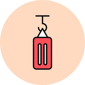 Boxing Bag Vector Icon
