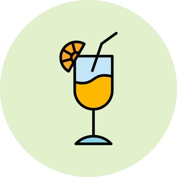 Orange Juice Vector Icon