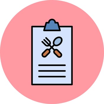 Food List Vector Icon