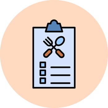 Food Report Vector Icon