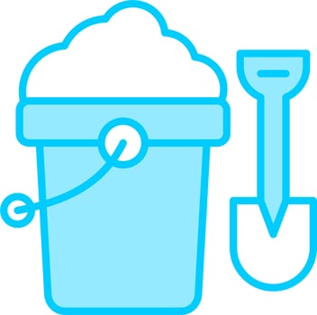 Sand Bucket Vector Icon