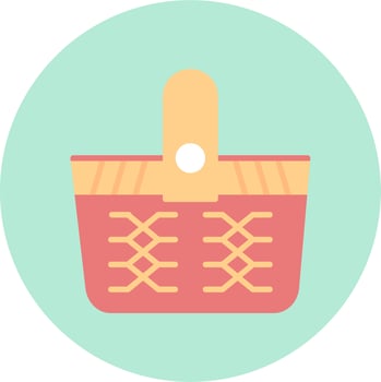 Picnic Basket Vector Icon