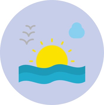 Sunset Vector Icon