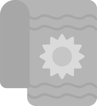 Beach Towel Vector Icon