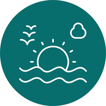 Sunset Vector Icon