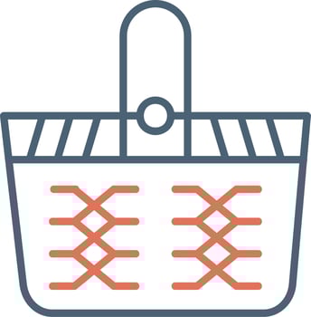 Picnic Basket Vector Icon