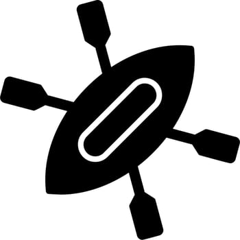 Kayak Vector Icon