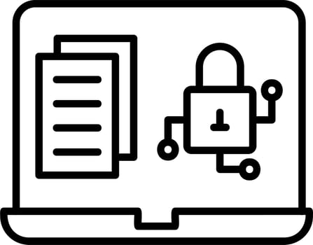 Encrypted Data Vector Icon