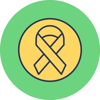 Cancer Ribbon Vector Icon