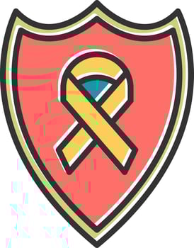 Emblem of Cancer Vector Icon