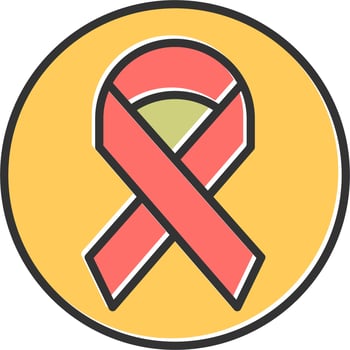 Cancer Ribbon Vector Icon