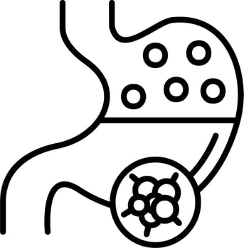 Stomach Cancer Vector Icon