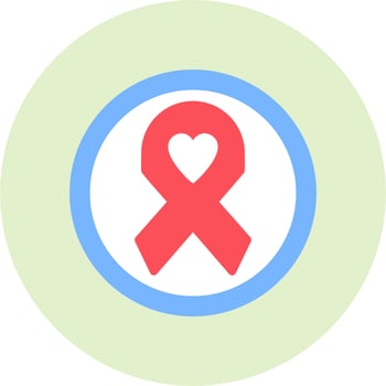 Cancer Ribbon Vector Icon