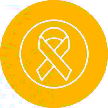 Cancer Ribbon Vector Icon