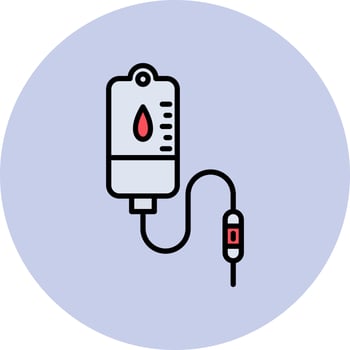 Iv Bag Vector Icon