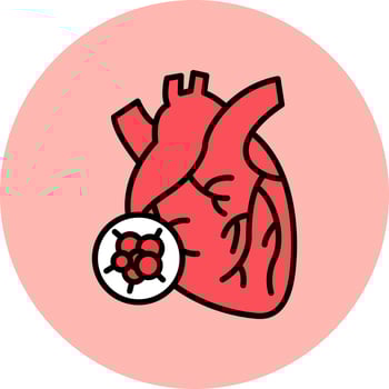 Heart Cancer Vector Icon