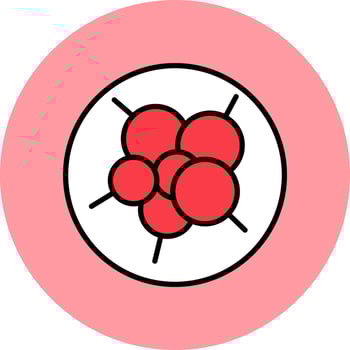 Cancer virus Vector Icon