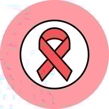 Cancer Ribbon Vector Icon