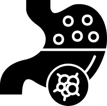 Stomach Cancer Vector Icon
