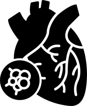 Heart Cancer Vector Icon