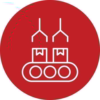 Conveyor belt Vector Icon