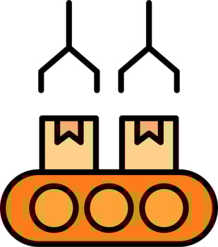 Conveyor belt Vector Icon
