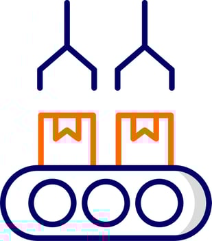 Conveyor belt Vector Icon