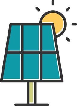 Solar panel Vector Icon