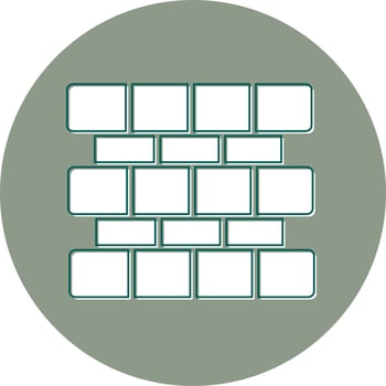 Brick Wall Vector Icon