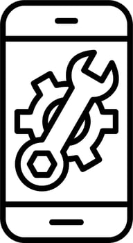 Mobile Setting Vector Icon