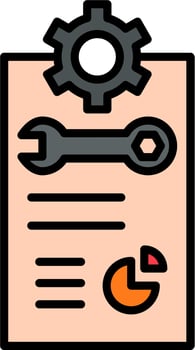 Work Report Vector Icon