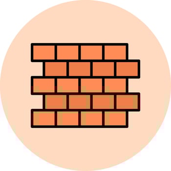 Brick Wall Vector Icon