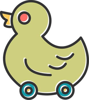Duck toy Vector Icon