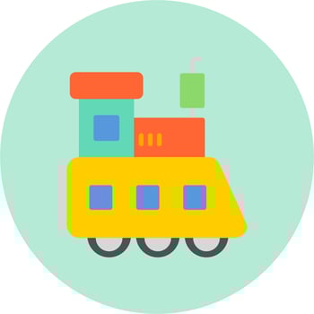 Train Toy Vector Icon