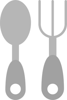 Baby Cutlery Vector Icon