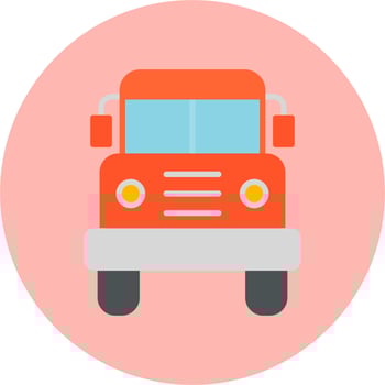 School Bus Vector Icon